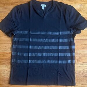 Kenneth Cole Men's Navy Striped Tee